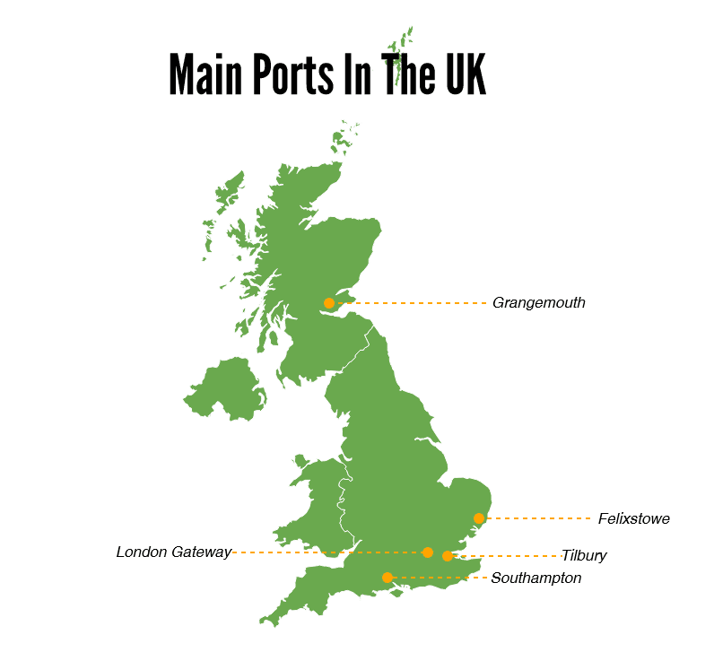 What ports do you ship to in the UK? - UK Ports ie UK Container Ports