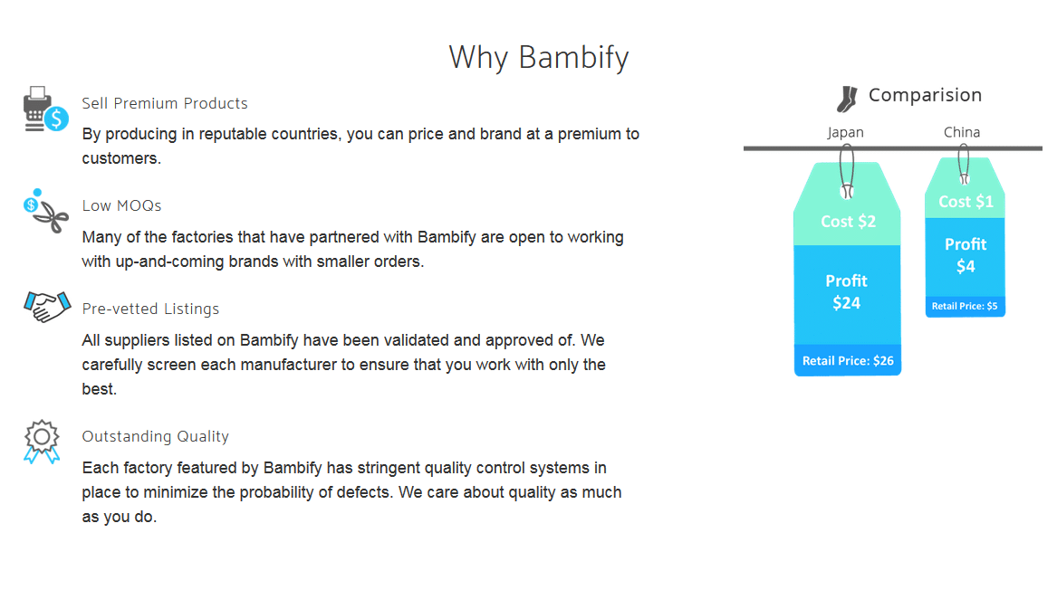 bambify pros and cons for importing clothing
